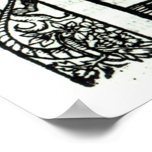 Monat Januar ab einem Hirtenkalender Poster (Ecke)