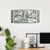 Monat Januar ab einem Hirtenkalender Poster (Heimbüro)