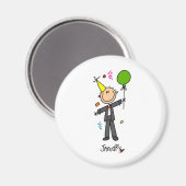 Monat Januar Magnet (Vorderseite/Rückseite)