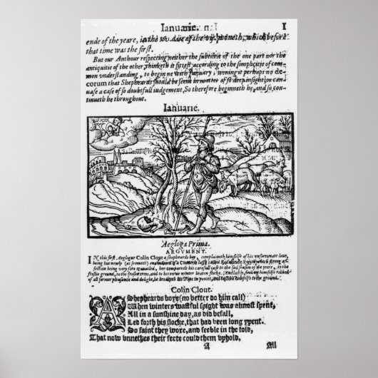 Monat Januar Poster (Vorne)