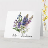 Monat Juli Geburtskarte Karte (Gelbe Blume)