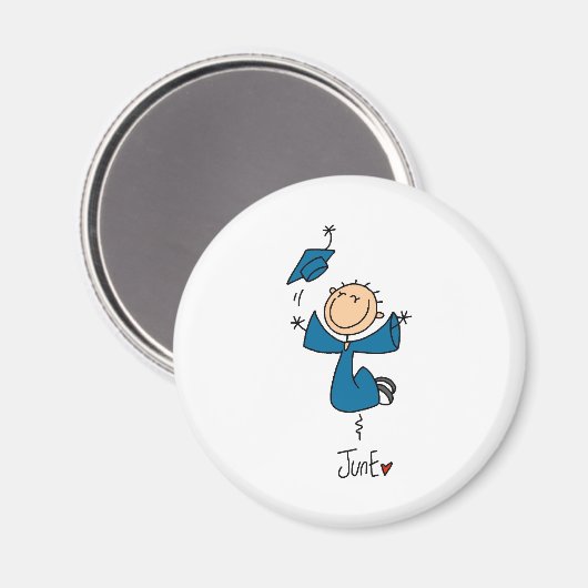 Monat Juni Magnet (Vorderseite/Rückseite)