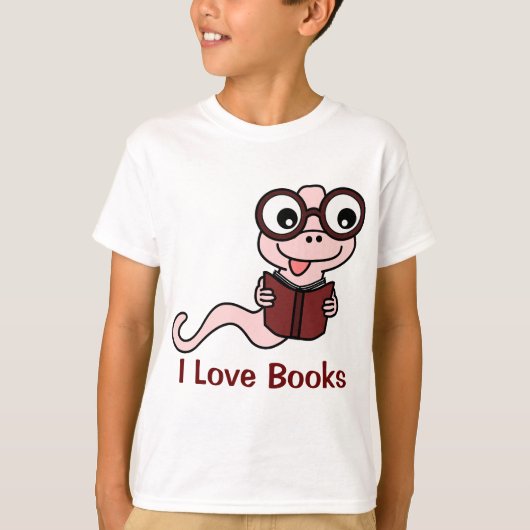 Monat lesen: I Liebe Books T-Shirt (Vorderseite)