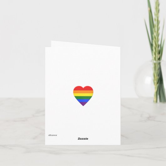 Monat LGBT Feiertagskarte (Rückseite)