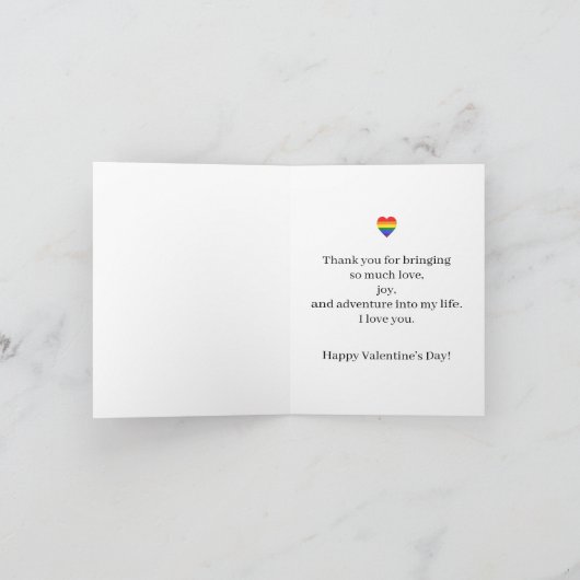 Monat LGBT Feiertagskarte (Innenseite)