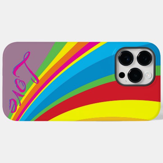 Monat - Liebe des Regenbogens Case-Mate iPhone Hülle (Rückseite (Horizontal))