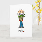 Monat Mai Karte (Gelbe Blume)