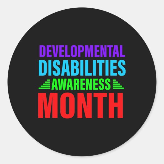 Monat Mama sagt über Entwicklungshindernisse Runder Aufkleber (Vorderseite)