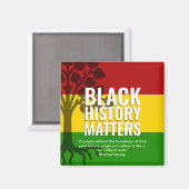 Monat MARCUS GARVEY Zitat BHM Magnet (Vorderseite/Rückseite)