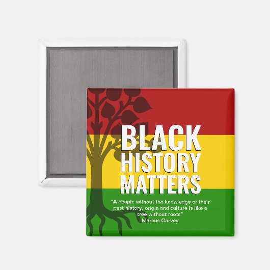 Monat MARCUS GARVEY Zitat BHM Magnet (Vorderseite/Rückseite)