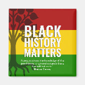 Monat MARCUS GARVEY Zitat BHM Magnet (Vorne)