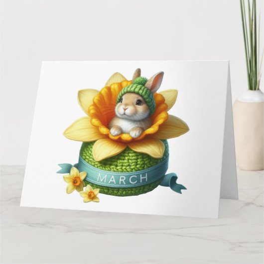 Monat März Geburtskarte Karte (Vorderseite)