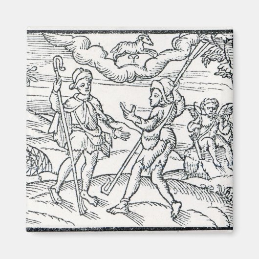 Monat März, von 'The Shepherdes Calender' Magnet (Vorne)