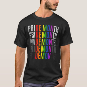 Monat Monat Demon LGBT Gay Pride Monat Transgender T-Shirt