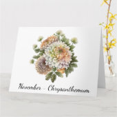 Monat November Geburtskarte Karte (Gelbe Blume)