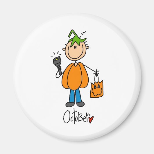 Monat Oktober Magnet (Vorne)