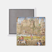 Monat Oktober Magnet (Vorderseite/Rückseite)