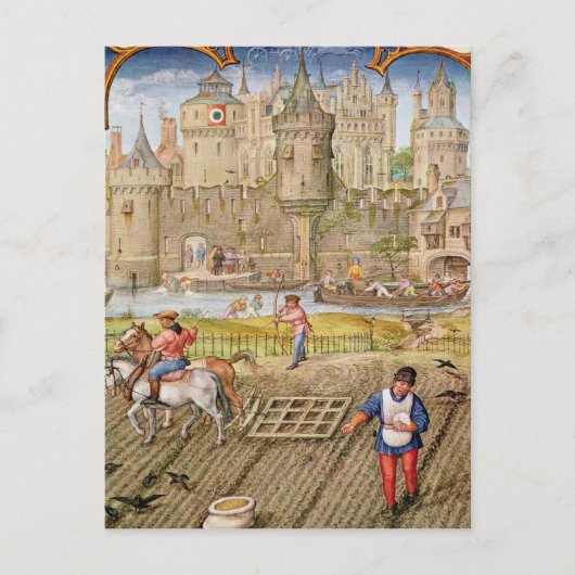 Monat Oktober Postkarte (Vorderseite)