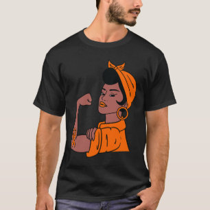 Monat Orange Ribbon Krieger Frauen Geschenk T-Shirt
