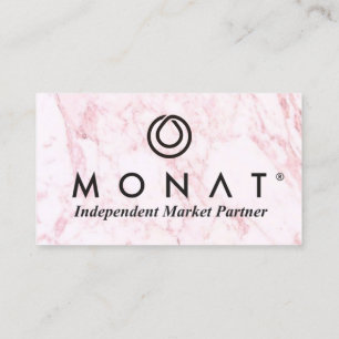 MONAT Pink-Marmorkarte Visitenkarte