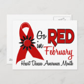 Monat Roter Band 1.2 Postkarte (Vorne/Hinten)