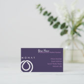 Monat - Seien Sie Ihr eigener Chef 2 Visitenkarte (Stehend Vorderseite)