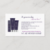 Monat - Seien Sie Ihr eigener Chef 2 Visitenkarte (Rückseite)