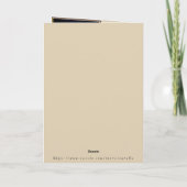 Monat September Geboren in Prose Blume Card Karte (Rückseite)