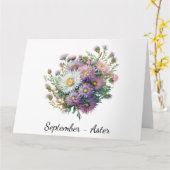 Monat September Geburtskarte Karte (Gelbe Blume)