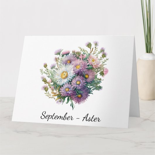 Monat September Geburtskarte Karte (Vorderseite)