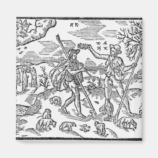 Monat September 'The Shepherdes Calender' Magnet (Vorne)