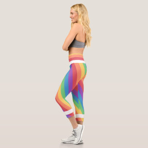 Monat über Print Capri Leggings