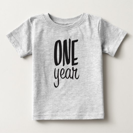 MONATE ALT EIN Jahr Baby T-shirt (Vorderseite)