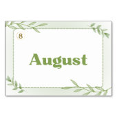 Monate auf Chinesisch (Flash Cards) Tischnummer (Rückseite)