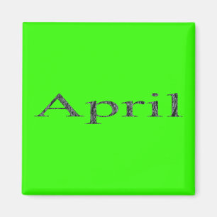 Monate des Jahres - April Magnet