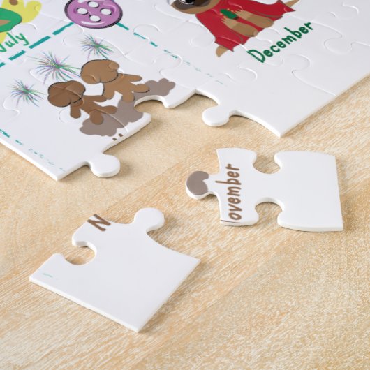Monate des Jahres Puzzle (Seite)
