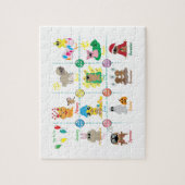 Monate des Jahres Puzzle (Vertikal)