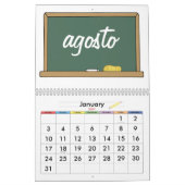 Monate im spanischen Kalender (Jan 2027)