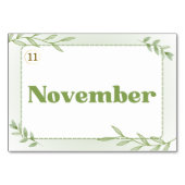 Monate in japanischer Sprache (Flash Cards) Tischnummer (Rückseite)