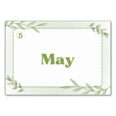 Monate in japanischer Sprache (Flash Cards) Tischnummer (Rückseite)