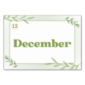 Monate in japanischer Sprache (Flash Cards) Tischnummer (Rückseite)