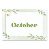 Monate in koreanischer Hangul (Flash Cards) Tischnummer (Rückseite)