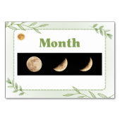 Monate in koreanischer Hangul (Flash Cards) Tischnummer (Rückseite)