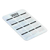 Monatlich 2022 Kalender Magnet Texturiert (Rechte Seite)