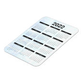 Monatlich 2022 Kalender Magnet Texturiert (Linke Seite)