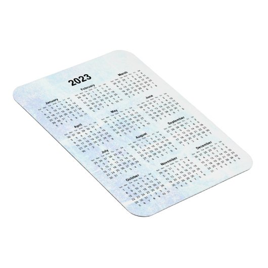 Monatlich 2023 Kalender Magnet Texturiert (Rechte Seite)