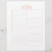 Monatlich individuell einstellbare Zielplaner- und (Rückseite)