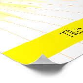 Monatliche Dankbarkeit Gedächtnisrennen Sonnensche Poster (Ecke)