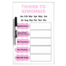 Monatliche Dinge zur Erinnerung