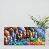 Monatliche Flachkarte für Frauen in der Geschichte (Stehend Vorderseite)